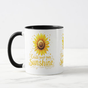 Taza Crea tu propio sol - Girasol Motivador