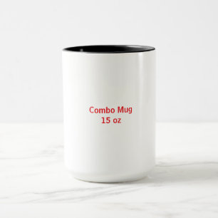 Taza Crea tu propio tazón de café de 15oz de dos tonos
