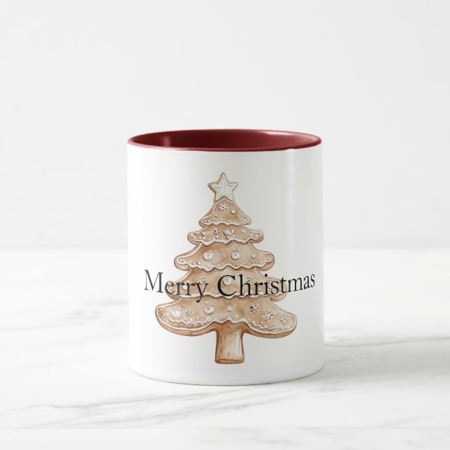 Taza Cream Gingerbread Christmas Tree (Centro)