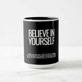 Taza Créanse en sí mismos Inspiradora cita mug