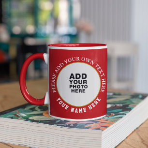 Taza Crear dos imágenes rojas especiales