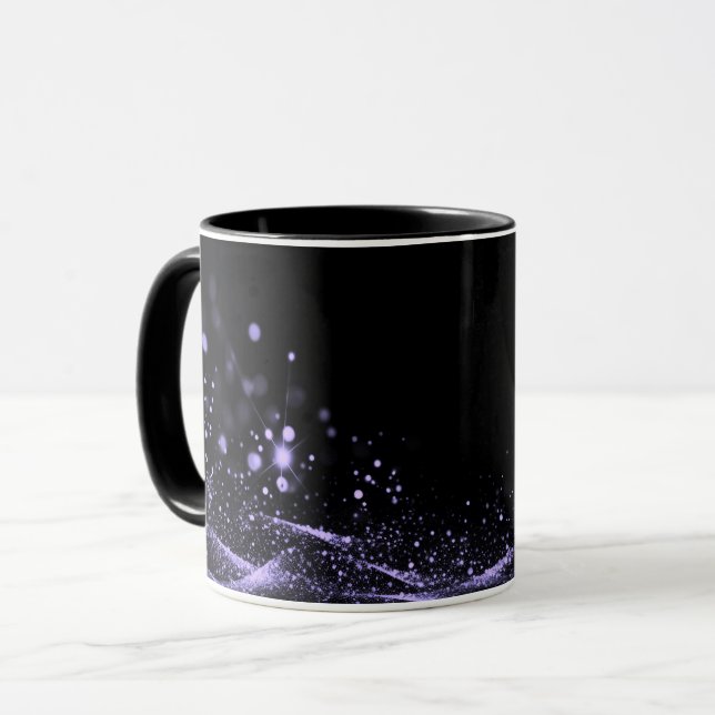 Taza Crear su propia cinta de Purpurina de Personalizab (Anverso izquierdo)