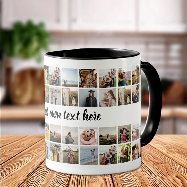 Taza Crear su propio Collage de fotos personalizado (Subido por el creador)