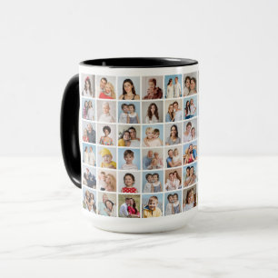 Taza Crear su propio cuadro combinado de 60 Collages de