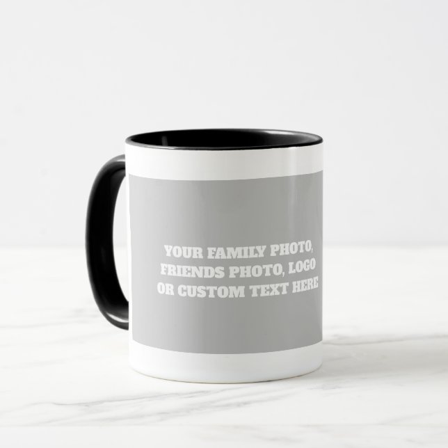 Taza Crear su propio LOGO de foto Personalizado cerámic (Anverso izquierdo)