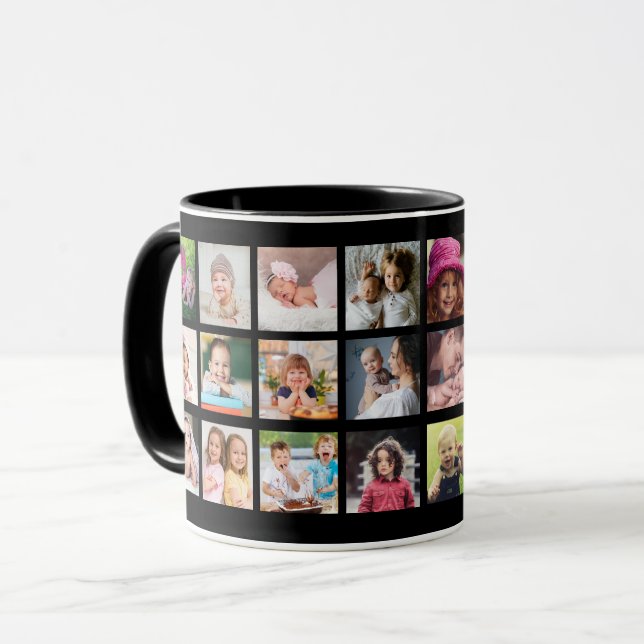 Taza Crear su propio nombre de familia de 22 Collages d (Anverso izquierdo)