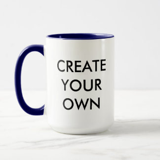 Taza Crear su propio Personalizable Combo Mug NAVY BLUE