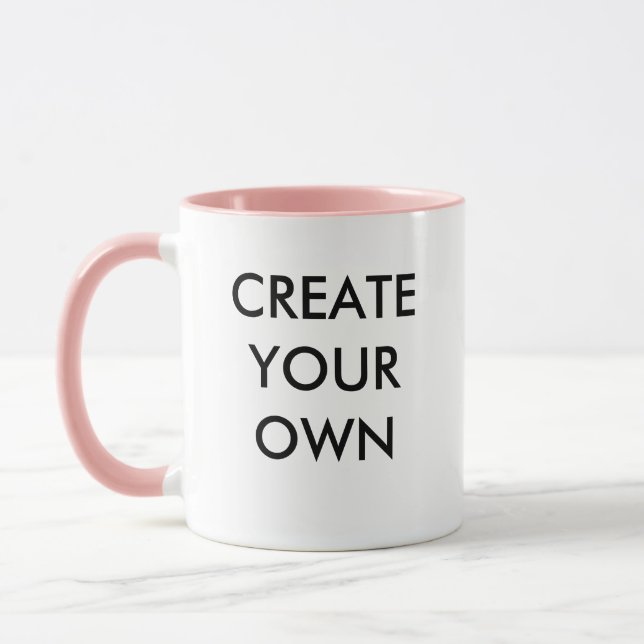 Taza Crear su propio Personalizable Combo Mug PINK (Izquierda)