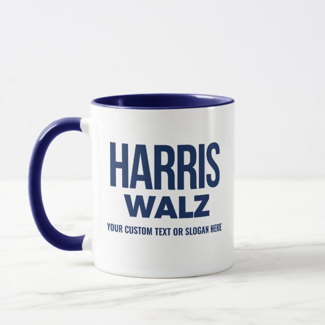 Taza Crear tu propio Harris Walz 2024 (Izquierda)