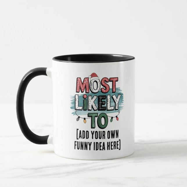 Taza 😂 crear una cita de Navidades divertidos con más  (Izquierda)