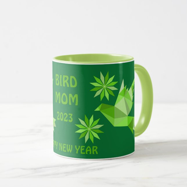 TAZA CREATIVA DE PÁJARO PARA REGALO 2023 (Anverso derecho)