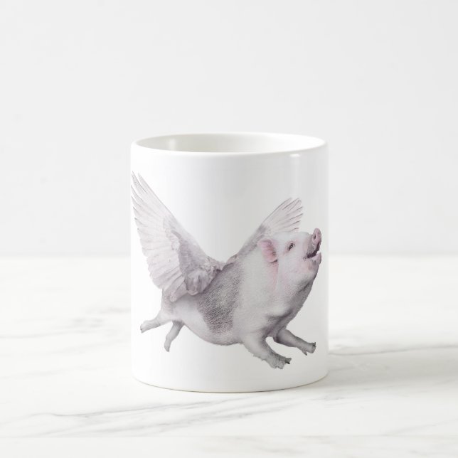 Taza creativa del regalo del cerdo lindo del vuelo (Centro)