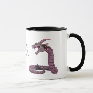 Taza Creatura de fantasía morado rosado