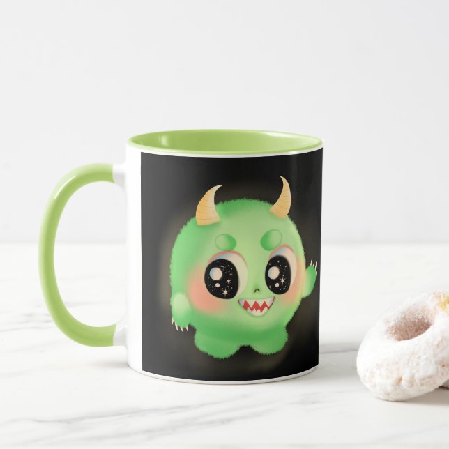 Taza Creatura de Monstruo Amigable (Con donut)
