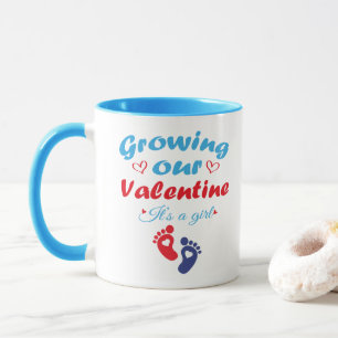 Taza Creciendo Nuestro San Valentín Es Una Niña Nueva E