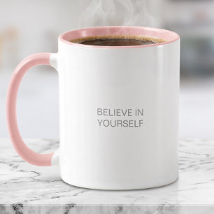 Taza Cree en Sí Mismo Regalo Motivacional de Amor Propi