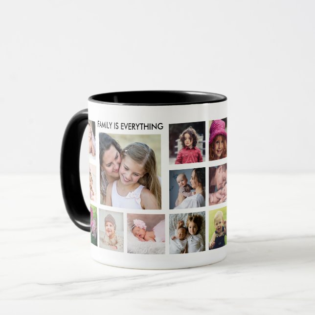 Taza Cree su propio nombre de familia de 18 Collages de (Anverso izquierdo)