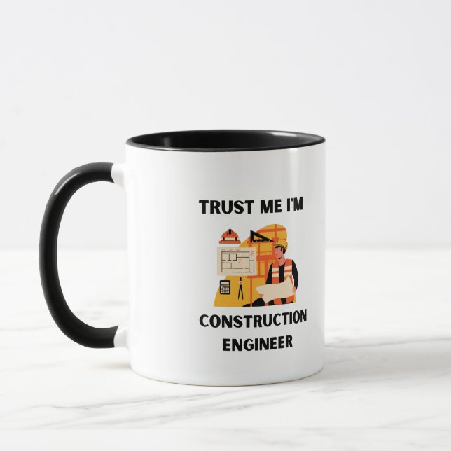 Taza créeme, soy ingeniero de construcción (Izquierda)