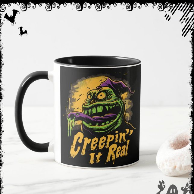 Taza Creepin’ It Real  | ExDesigner | Halloween (Subido por el creador)