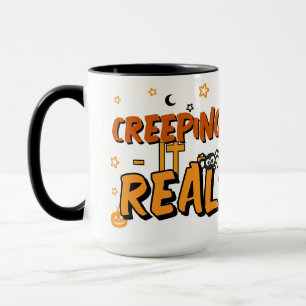Taza Creepin It Real Teen Spooky Parallel Halloween Mug