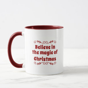Taza Creer En La Magia De Los Navidades