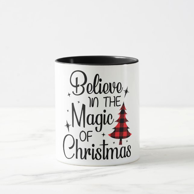 Taza Creer En La Magia De Los Navidades (Centro)