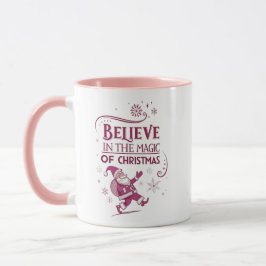 Taza Creer en la magia de los Navidades