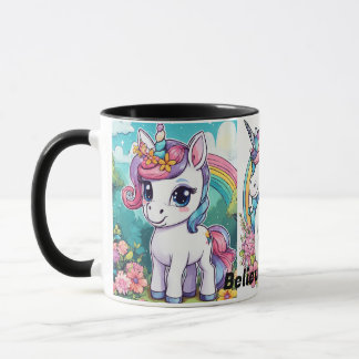 Taza Creer en la magia: unicornio