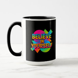 Taza Creer en ti mismo regalo motivacional