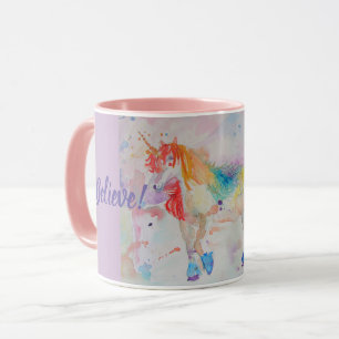 Taza Creer mágico arco iris Unicornios Mug