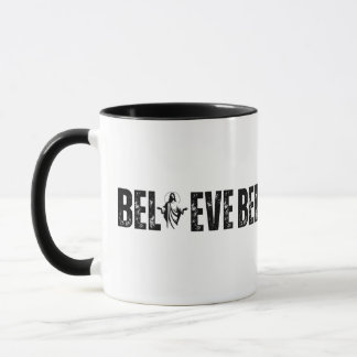 Taza CREER Silueta Cristiana Abierta Con Fe