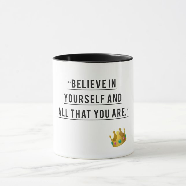 Taza Creer y lograr - Mug Inspirador (Centro)
