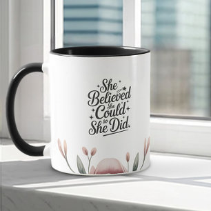 Taza Creía Que Podía Graduación inspiradora