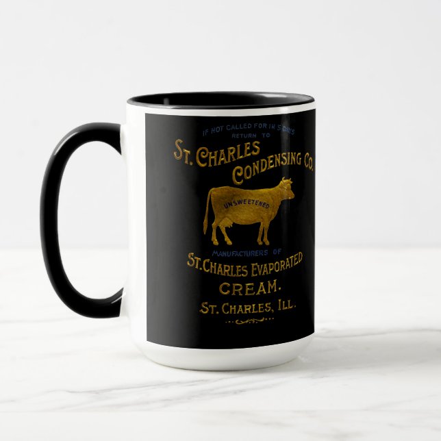 Taza Crema de condensación de leche St Charles Illinois (Izquierda)