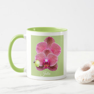 Taza Crema roja Phal. Orchids Coffee Cup Mug