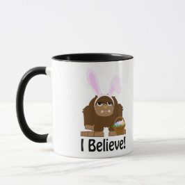 Taza ¡Creo! Pascua Bigfoot