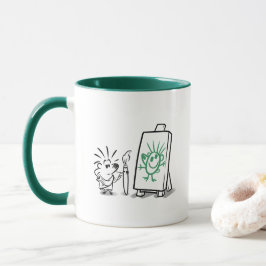 Taza CREO POR LO TANTO ARTE! por Jeff Willis Art