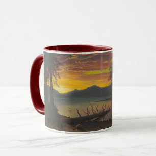 Taza Crepúsculo, el lago Tahoe, c.1870s (aceite en