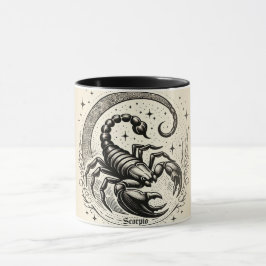 Taza Crescente de Luna Astrología Zodiaco Escorpio