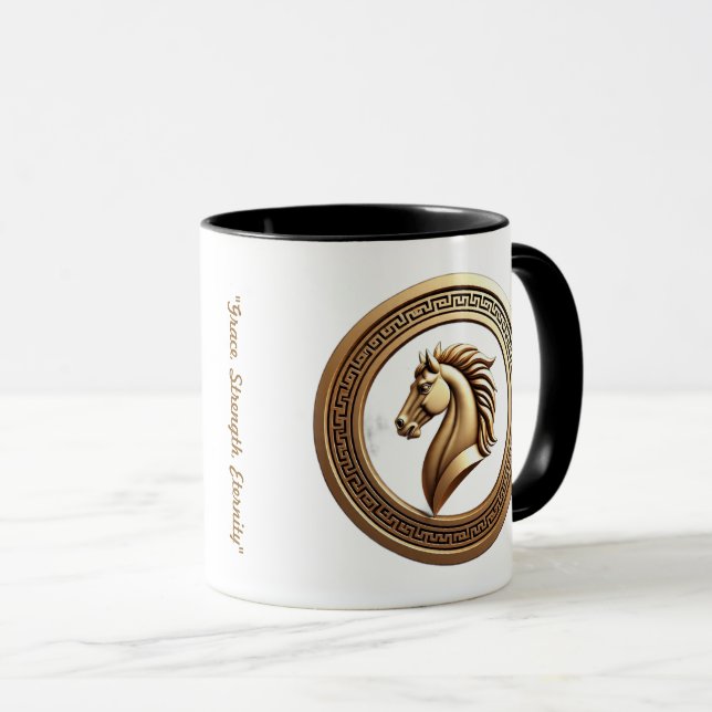 Taza "Crestá de Caballo Majestuoso" (Anverso derecho)
