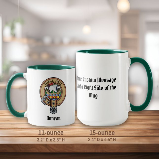 Taza Crestá del Clan Duncan sobre Tartán (Subido por el creador)