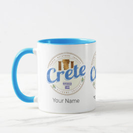 Taza Creta Island Grecia recuerdo de un viaje de vacaci