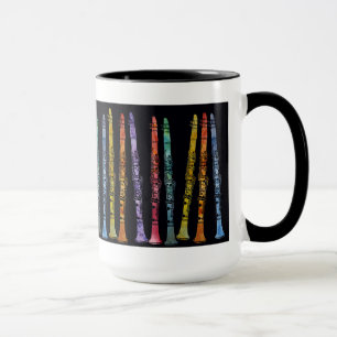 Taza Creyones del Clarinet en negro