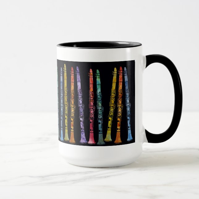 Taza Creyones del Clarinet en negro (Derecha)