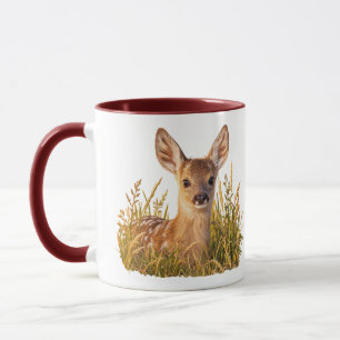 Taza Cria de corzo en hierba de prado