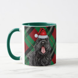 Taza Criada de la festividad roja verde del perro del t