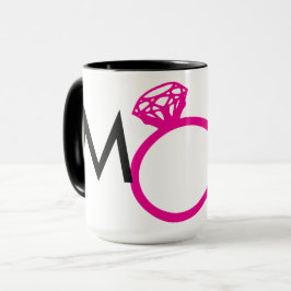 TAZA CRIADA DE LAS ROSAS FUERTES DEL ANILLO DE DIAMANTE