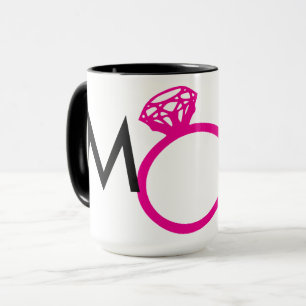 TAZA CRIADA DE LAS ROSAS FUERTES DEL ANILLO DE DIAMANTE