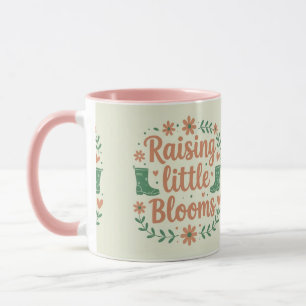 Taza Criando pequeñas flores vida de mamá