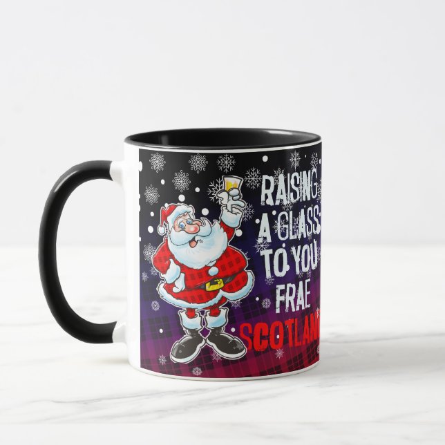 Taza Criando un vaso desde Escocia - Feliz Navidad (Izquierda)